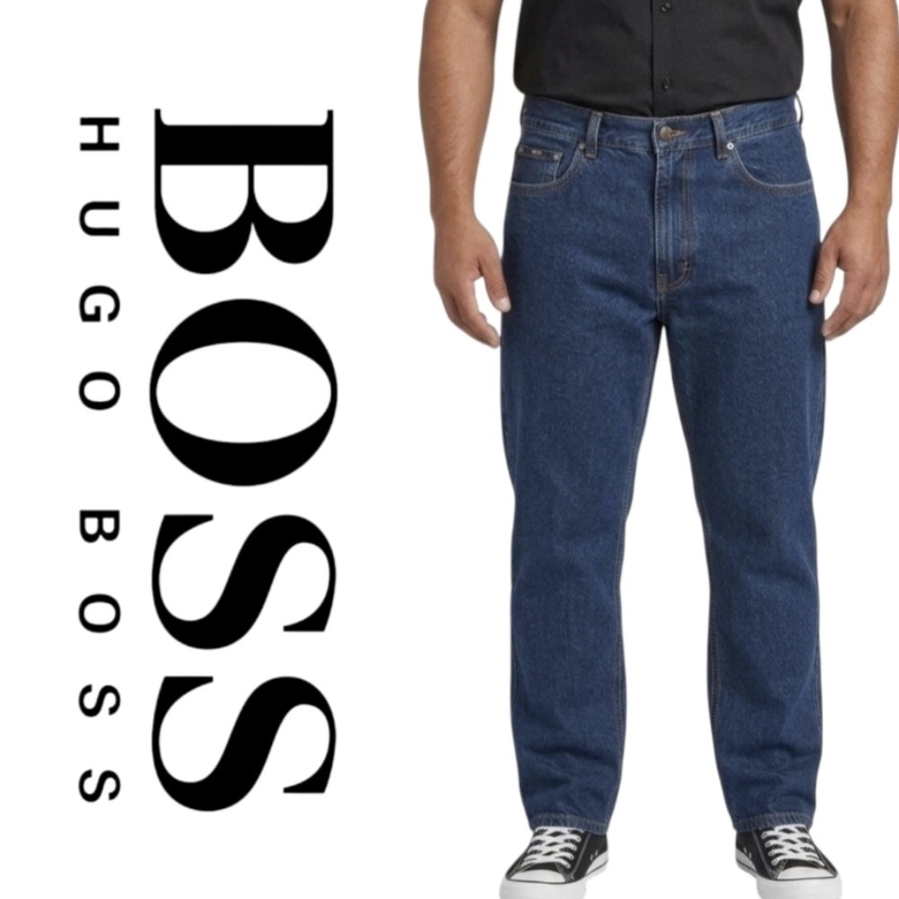 Boss Hugo Boss Straight Leg Jeans Mens 36 Short Inseam 27" Made in Italy